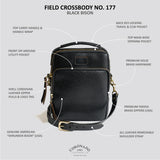 Bison Field Crossbody #177 | Black | Coronado Leather