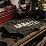 Waxed Canvas Tool Roll | Charcoal | Hardmill