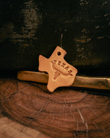 Leather Texas Key Tag | Longhorn | Manready Mercantile