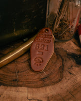 Leather Motel Key Tag | 321 | Manready Mercantile