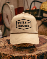 Embroidered Trucker Hat | Whiskey Blooded Patch | Manready Mercantile