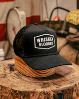 Embroidered Trucker Hat | Whiskey Blooded Patch | Manready Mercantile