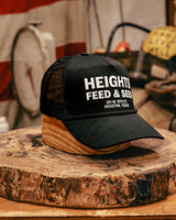 Printed Trucker Hat | Heights Feed & Seed | Manready Mercantile