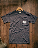 Graphic Pocket Tee | Work Hard Live Well | Denim | Manready Mercantile