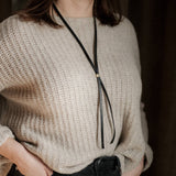 Carlile Stone Bolo Tie | Black / Flat / Turquoise | Commonform