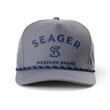 Branded Snapback | Faded Denim | Seager Co.