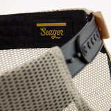 Branded Trucker Snapback | Black & White | Seager Co.