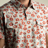 Cantina Pique Polo | Desert Floral - Rosado | Sendero Provisions Co