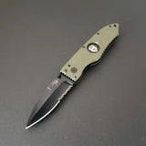 Hoffner Folding Snap Knife | Black Combo Blade | Hoffner Knives