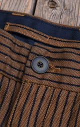 Deck Pant | Brown Herringbone Dobby | Freenote Cloth