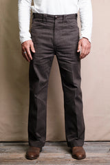 Duster Pant | Brown Stripe | Freenote Cloth