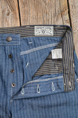 Ortega Pant | 13 oz Blue Herringbone | Freenote Cloth