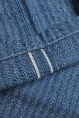 Ortega Pant | 13 oz Blue Herringbone | Freenote Cloth
