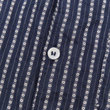 Cayucos S/S Shirt | Jacquard Navy | Freenote Cloth