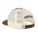 Keep It Country Mesh Trucker Snapback | Brown + Cream | Seager Co.