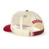 Keep It Country Mesh Trucker Snapback | Cream + Red | Seager Co.