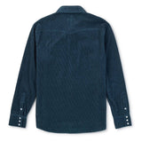 Reagan Corduroy Pearl Snap | Stormy Blue | Seager Co.