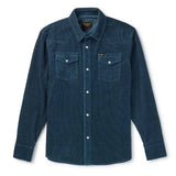Reagan Corduroy Pearl Snap | Stormy Blue | Seager Co.