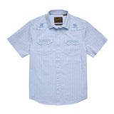 Crosscut Deluxe Shortsleeve Shirt | Surfbird : Sky Oxford Dobby | Howler Bros