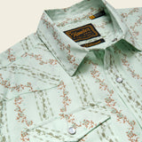 H Bar B Snapshirt | Hibiscus Ribbons : Mint | Howler Bros