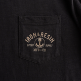 Speed Supply Pocket Tee | Black | Iron & Resin