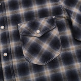 Bodie Shirt | Navy Shadow Plaid | Freenote Cloth