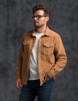Corduroy Western Shirt | Saddle Brown | Ace Rivington