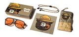 Glacier Sunglasses | Matte Black: HD Plus Polarized Amber |Smokey Bear x CAMP