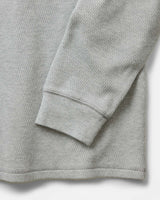 The Organic Cotton Waffle Crew | Heather Grey | Taylor Stitch