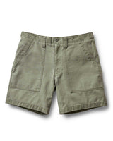 The Surplus Short | Field Olive Reverse Sateen | Taylor Stitch