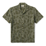 The Hawthorne Shirt | Burnt Olive Floral Jacquard | Taylor Stitch