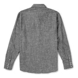 Reagan Pearl Snap Hemp | Washed Black | Seager Co.