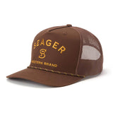 Branded Trucker Snapback | Brown | Seager Co.