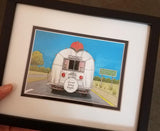 Framed Art Print 5" x 7" | Roadtrippin' Texas | Jim Koehn Artwork
