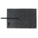 Waxed Canvas Tool Roll | Black | Harmill