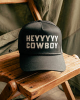 Hey Cowboy Trucker Hat | Black | Manready Mercantile