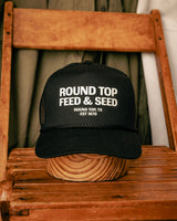 Printed Trucker Hat  | Round Top Feed & Seed | Manready Mercantile