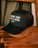 Printed Trucker Hat  | Round Top Feed & Seed | Manready Mercantile
