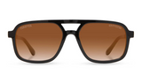 Glacier Sunglasses | Stealie Edition: HD Plus Polarized G15 / Brown Fade | CAMP Eyewear x Grateful Dead