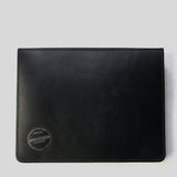 Shrunken Bison & Horween Hard Case | Black | Coronado Leather