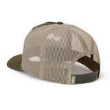 Branded Waxed Canvas Trucker Snapback | Green | Seager Co.