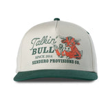Talkin Bull Hat | White & Green | Sendero Provisions Co.