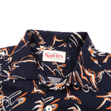 Dean Double Pocket Shirt | Aloha : Navy | Freenote Cloth