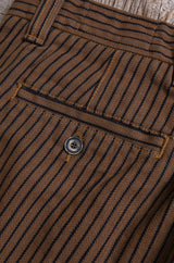 Deck Pant | Brown Herringbone Dobby | Freenote Cloth
