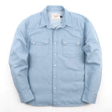 Modern Western L/S Shirt | Clear Blue | Freenote Cloth