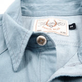 Modern Western Shirt S/S Shirt | Clear Blue | Freenote Cloth