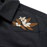 Crosscut Deluxe Snapshirt | Orange Blossoms : Antique Black | Howler Bros