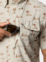 Cast & Blast Perforated Short Sleeve Shirt | Opening Day | Duck Camp