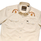 Crosscut Deluxe Shortsleeve Shirt | Fowl Play : Off White Dobby  | Howler Bros