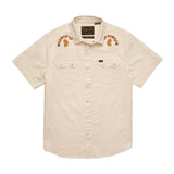 Crosscut Deluxe Shortsleeve Shirt | Fowl Play : Off White Dobby  | Howler Bros